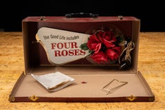 Vintage "Four Roses" Lighted Sign Salesman Sample in Case