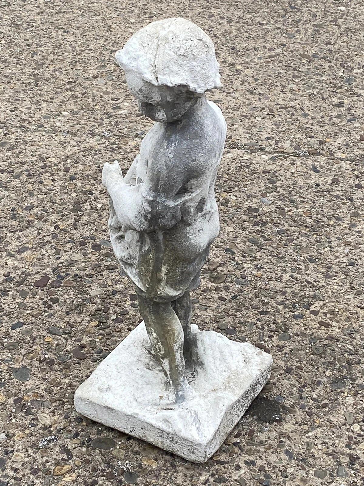 Stone Vintage Four Seasons Cherub Putti Cast Cement 32