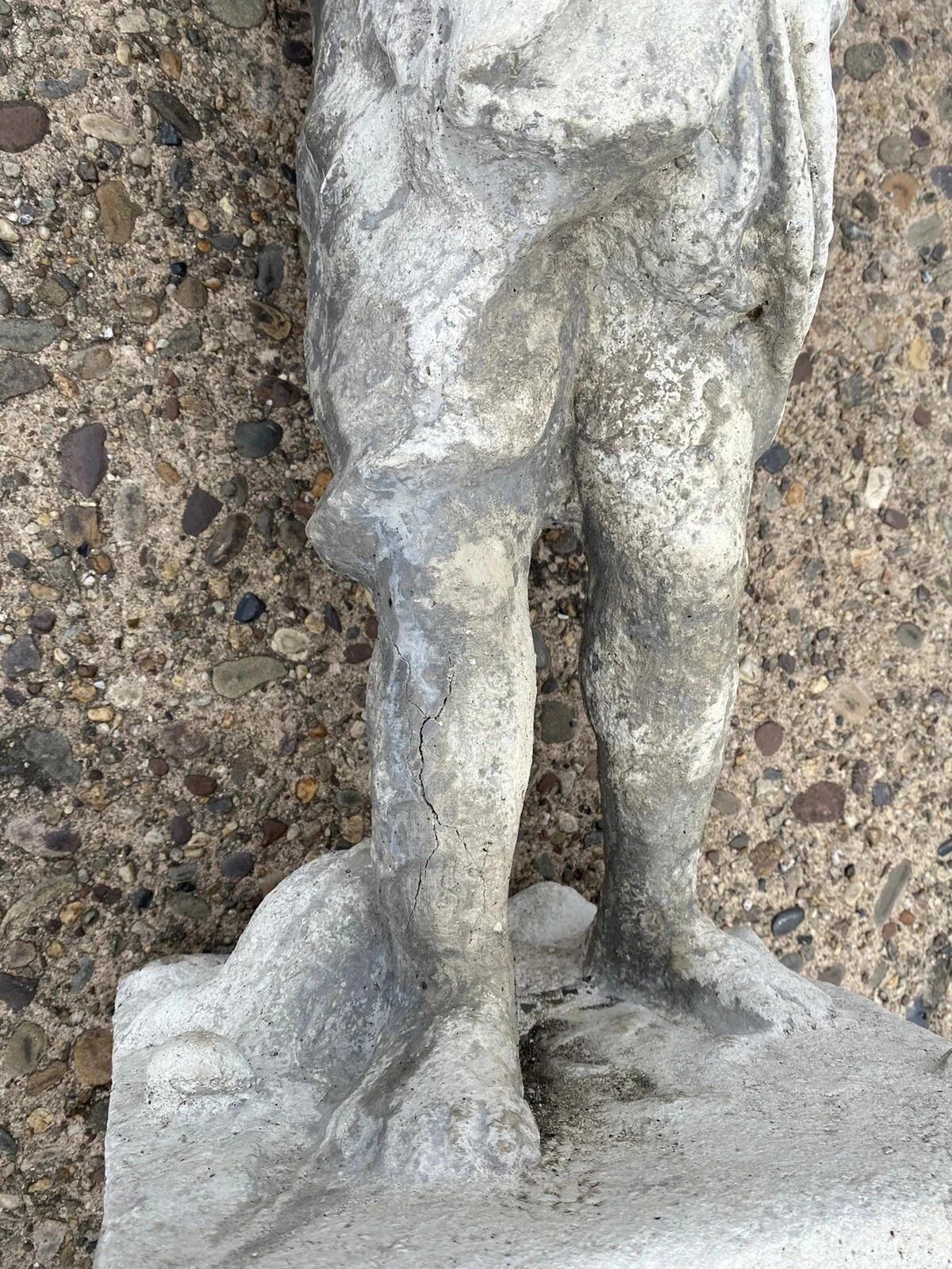 Vintage Four Seasons Cherub Putti Cast Cement 32