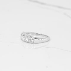 Vintage Four Stone Diamond Anniversary Band