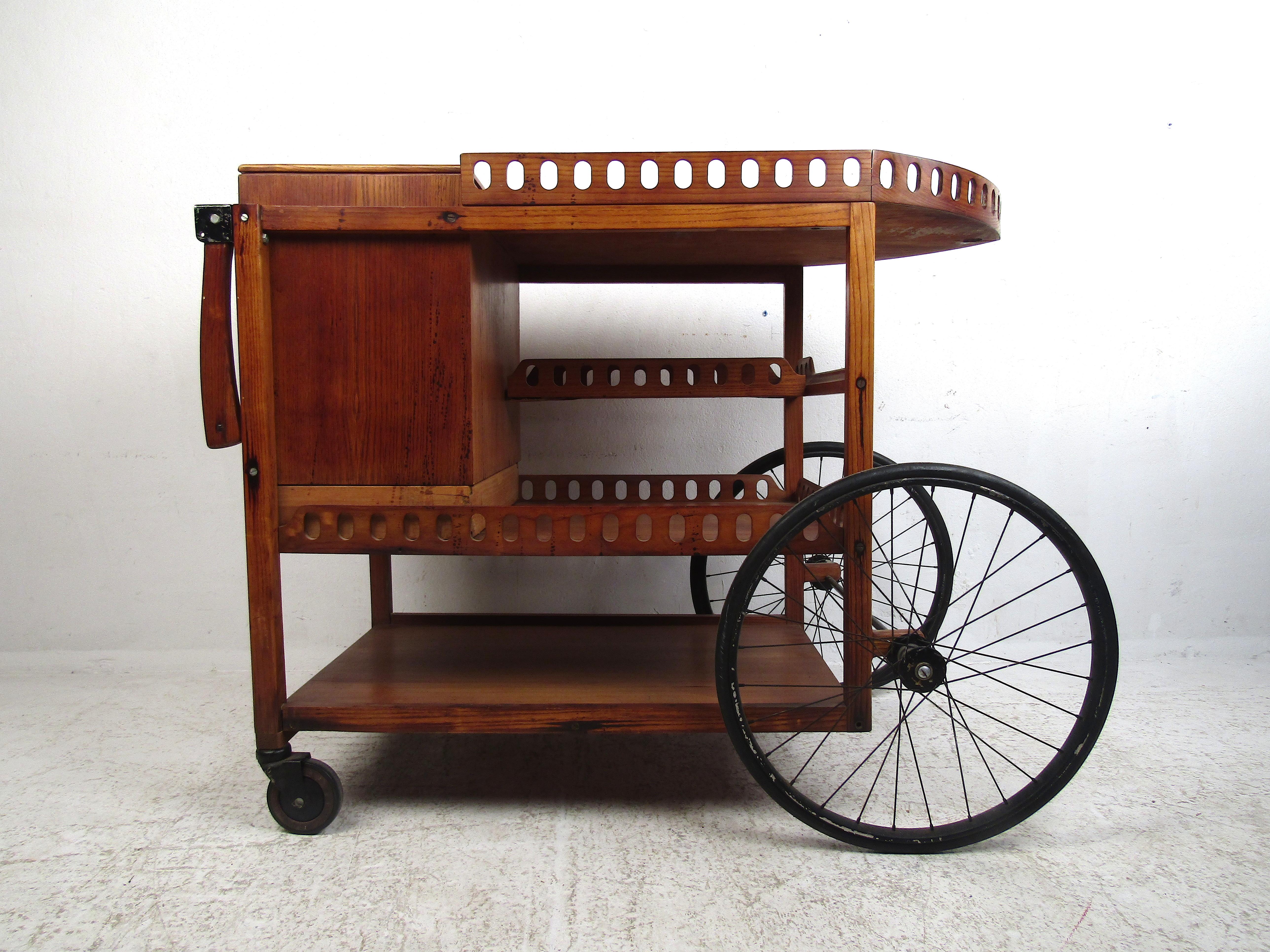 antique serving cart