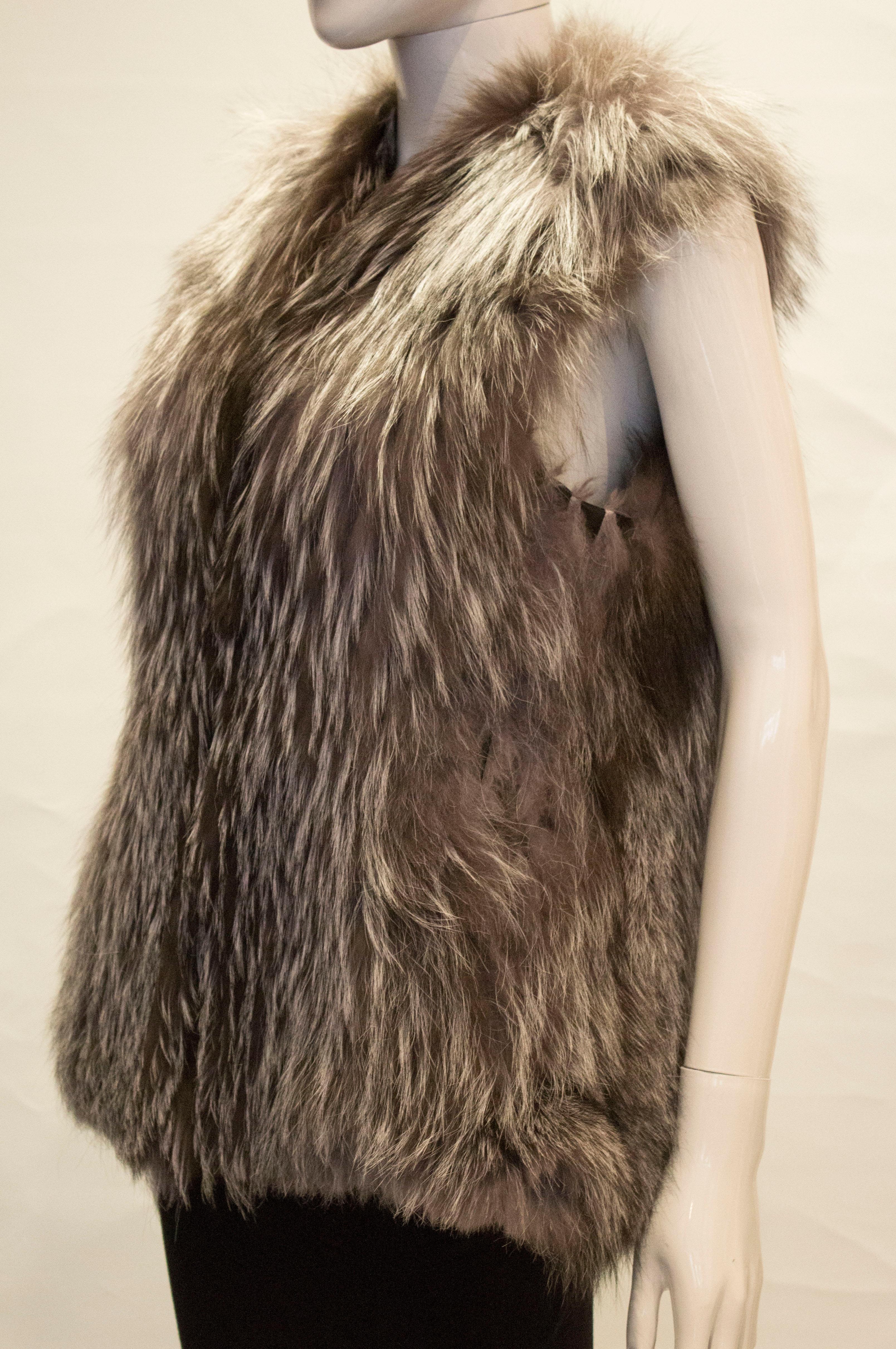 Vintage Fox Fur Gillet In Good Condition In London, GB