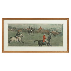 Vintage Fox Hunting Print, Thrusters, After Snaffles