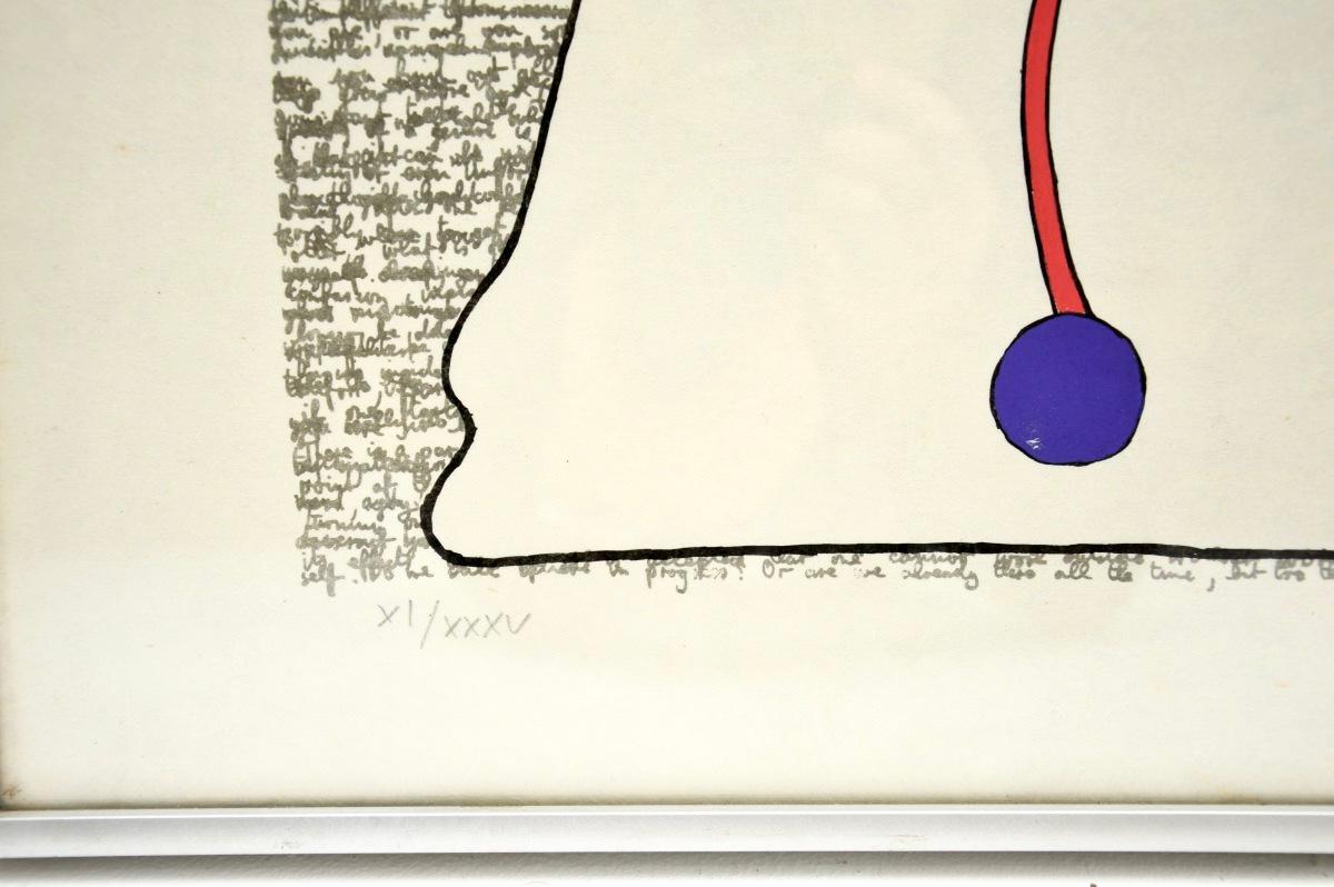 Gerahmter und signierter Lithographie-Druck von Peter Schmidt - The Flowing in the Rig (Ende des 20. Jahrhunderts) im Angebot