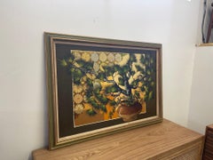Vintage Framed and Signed Original Painting of Potted Plant.