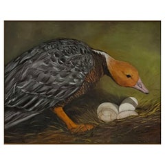 Vintage Framed Art Painting of serene scene