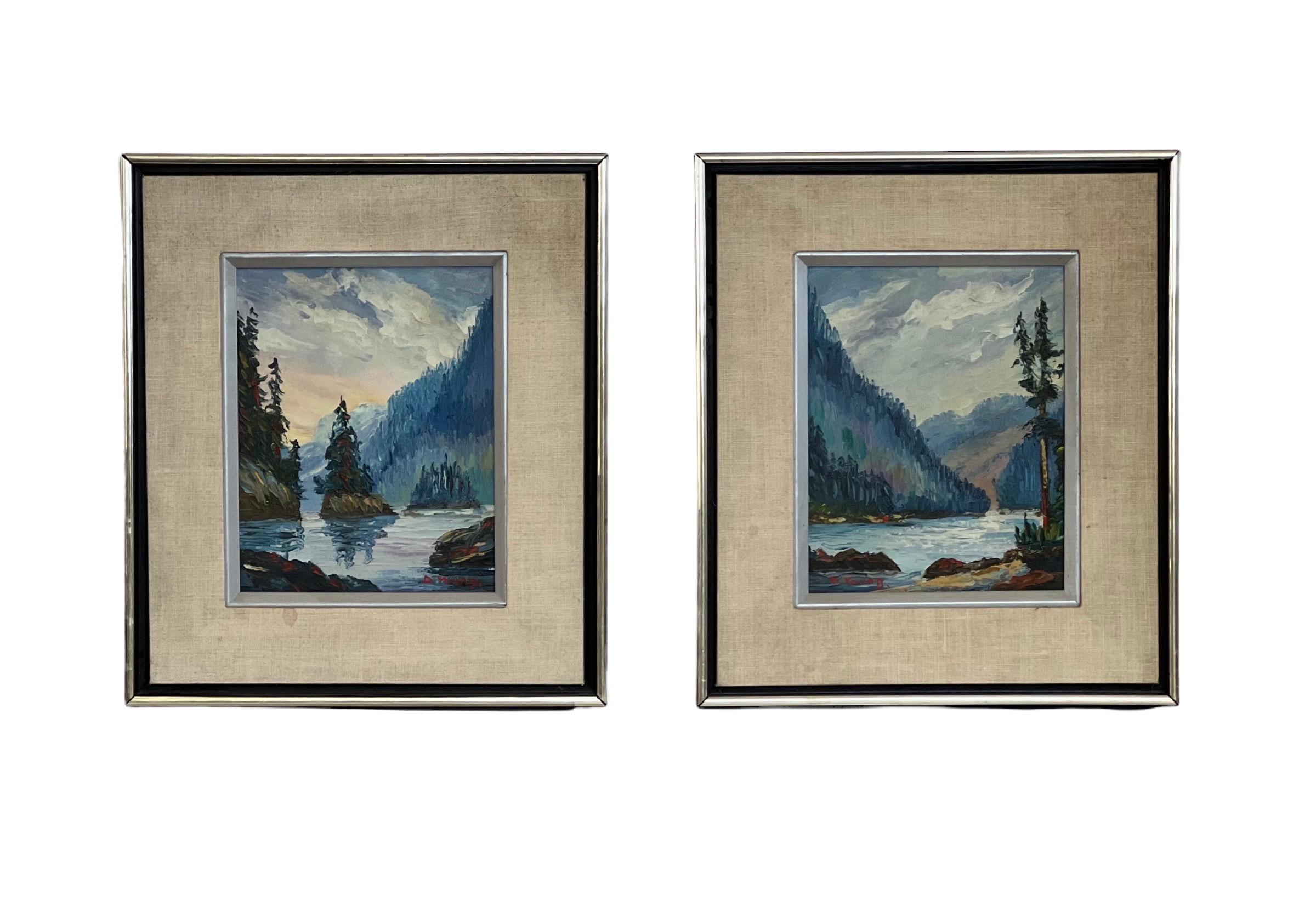 Vintage framed Art set of 2.

Dimensions. 14 W ; 16 H.