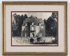 Vintage Framed Black and White Photograph, 'Le Chateau', France, circa 1950's