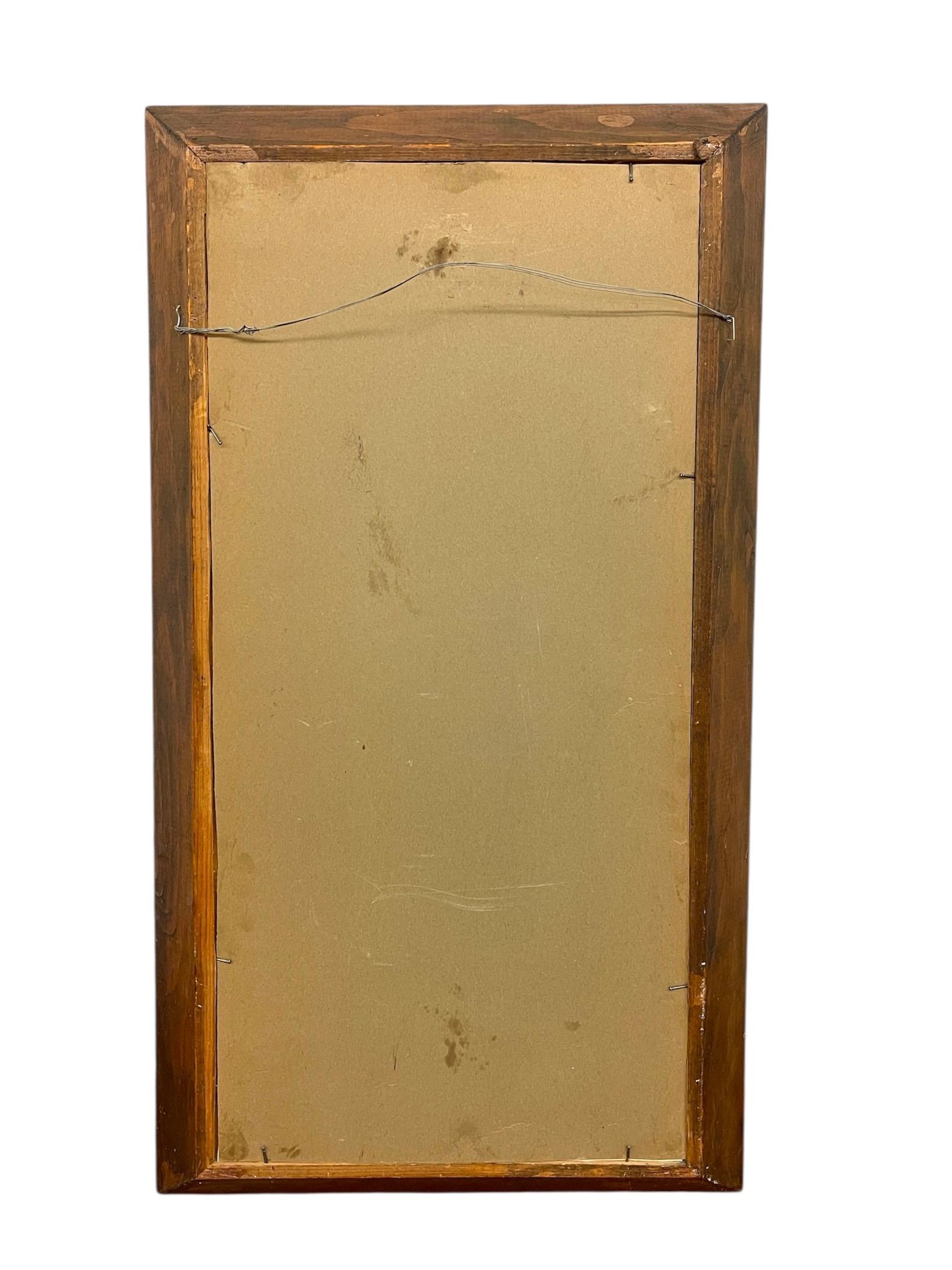 Vintage Gerahmte Blumenmalerei auf Leinwand, signiert im Angebot 3