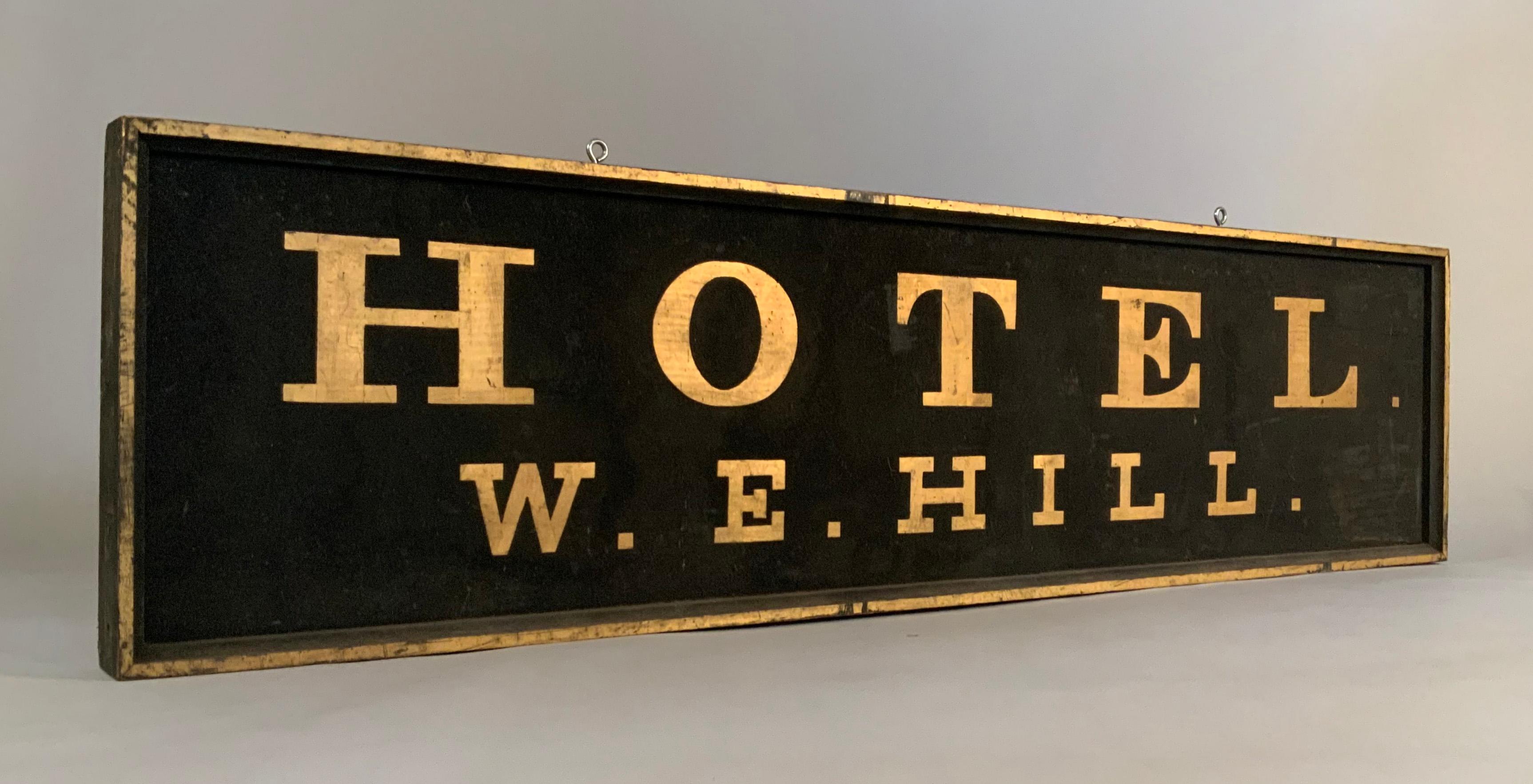 A very handsome vintage 1960's framed and gilt gold trade sign, 