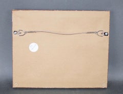 Vintage Framed Italian Small Oil Painting in Giltwood Frame Capri - Signed