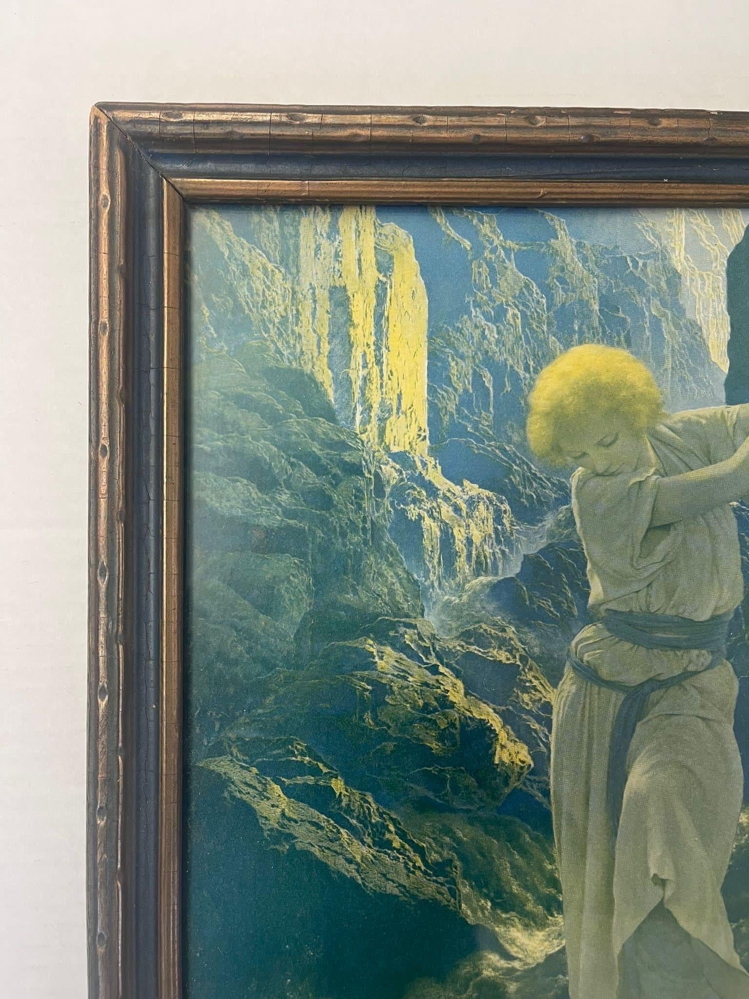 Vintage Framed Maxfield Parrish the Canyon Lithograph For Sale 2