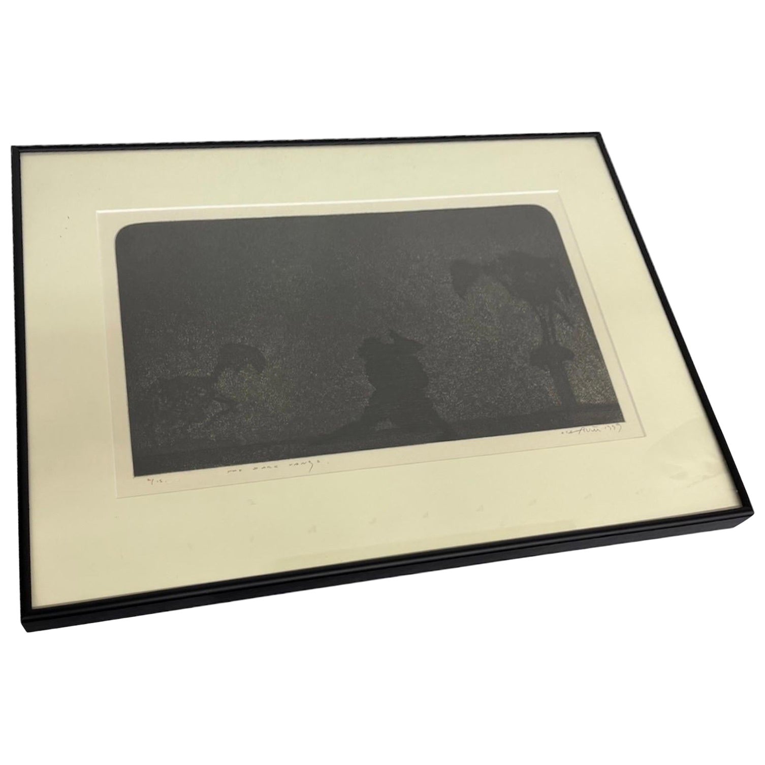 Gerahmter nummerierter Vintage-Druck