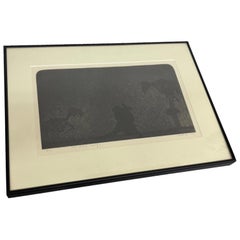 Gerahmter nummerierter Vintage-Druck