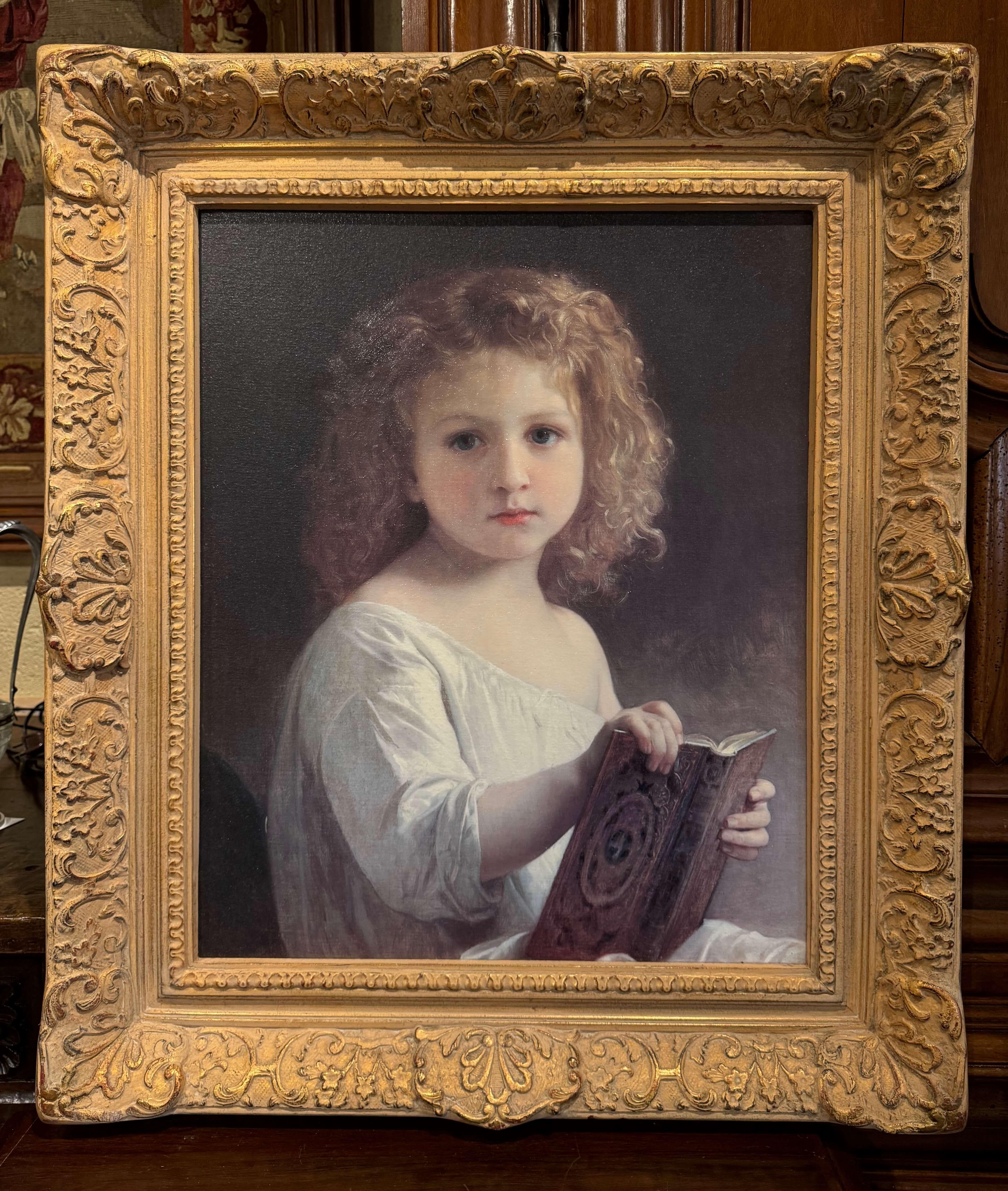 Vintage Framed Oil on Canvas Painting 