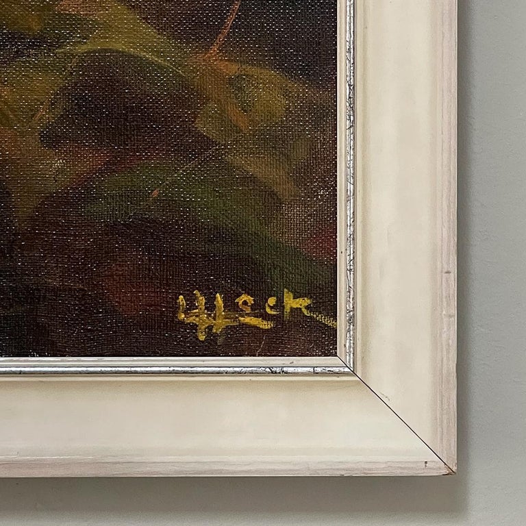 Vintage Framed Oil Painting on Canvas by Lucien Hock (18991972) For