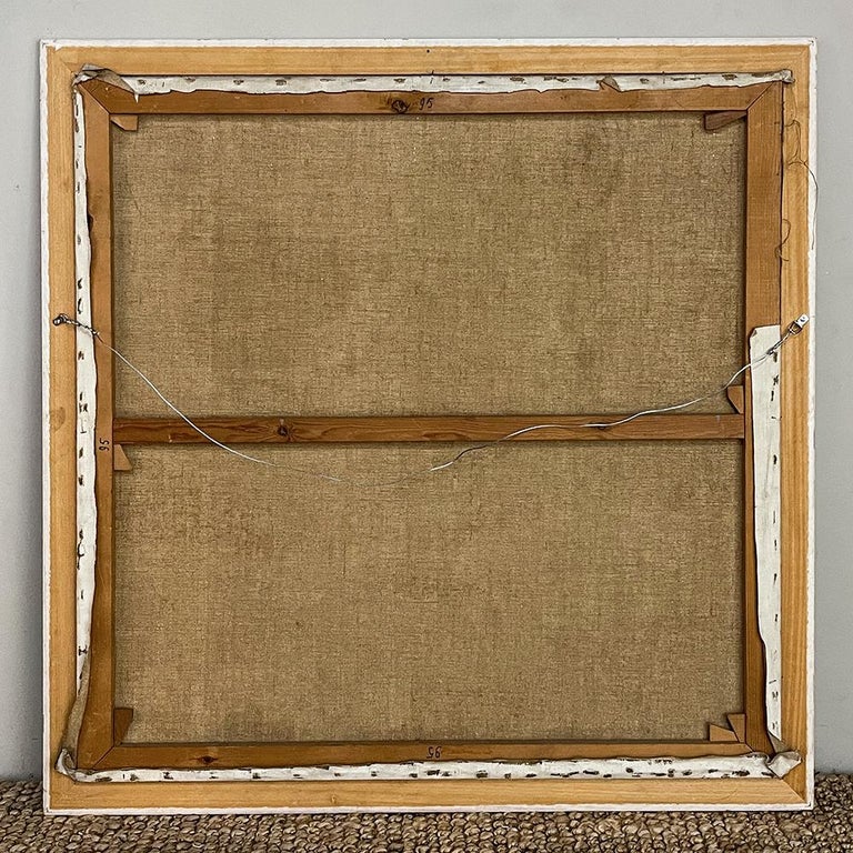 Vintage Framed Oil Painting on Canvas by Lucien Hock (18991972) For