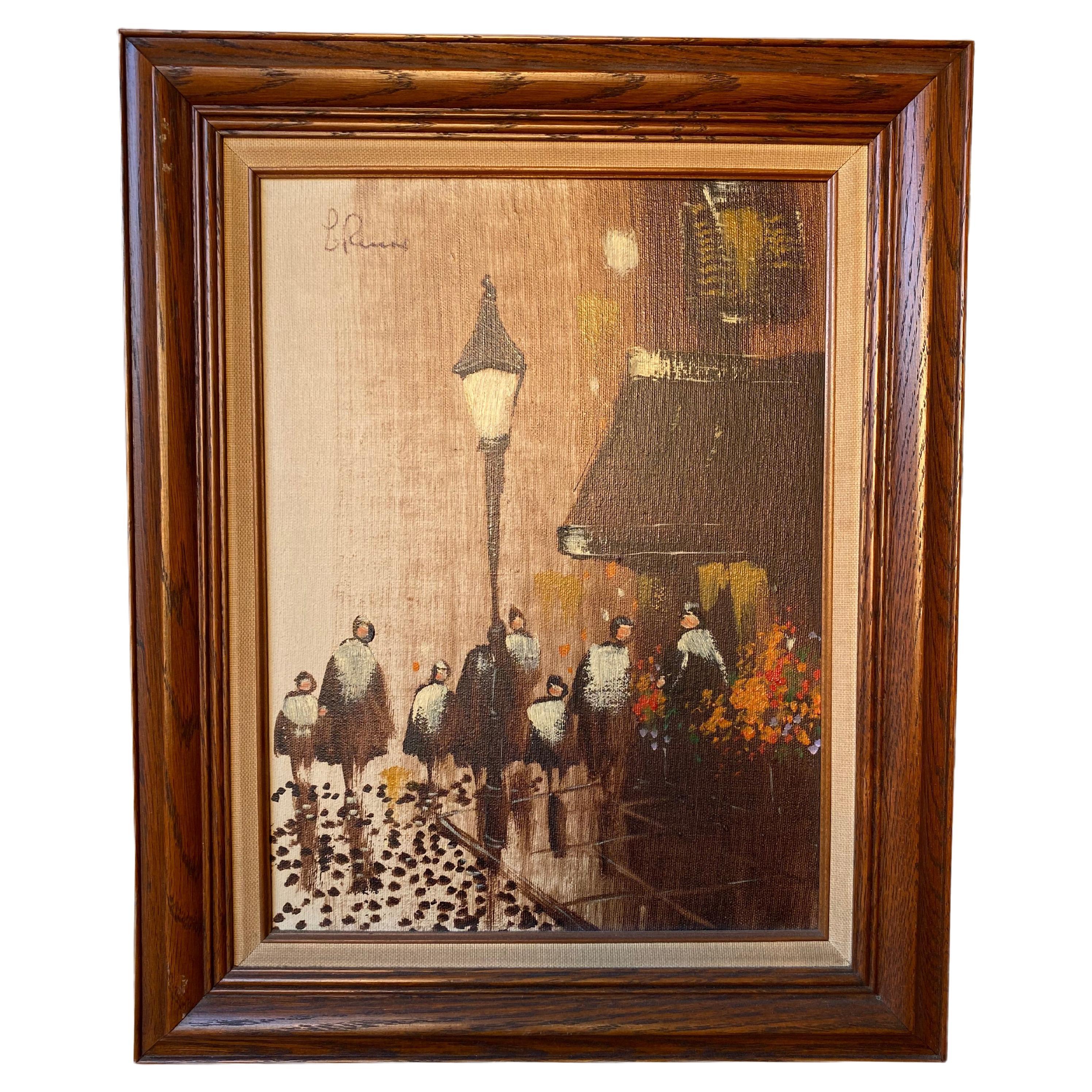 Vintage Framed Oil on Canvas at 1stDibs