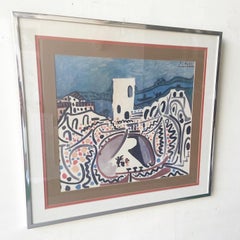 Vintage Framed Pablo Picasso Print Titled Bull Ring