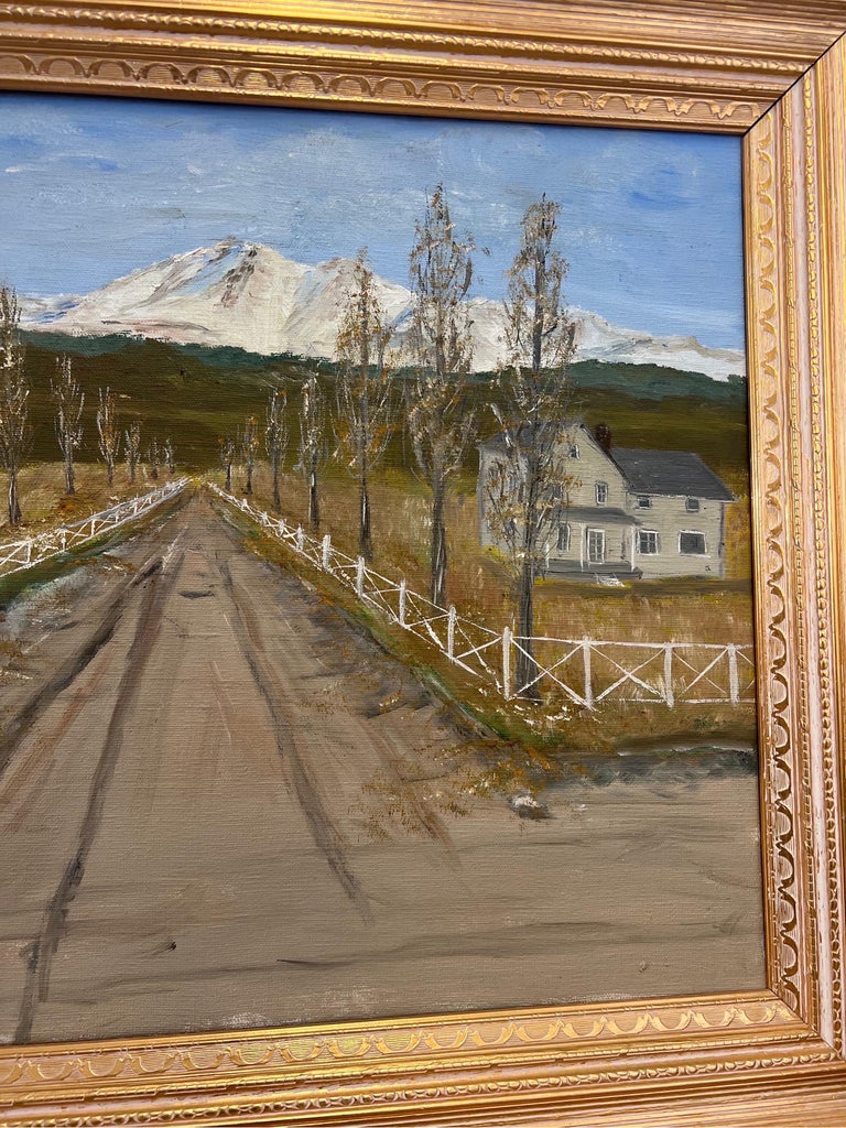 Vintage Framed Painting For Sale at 1stDibs