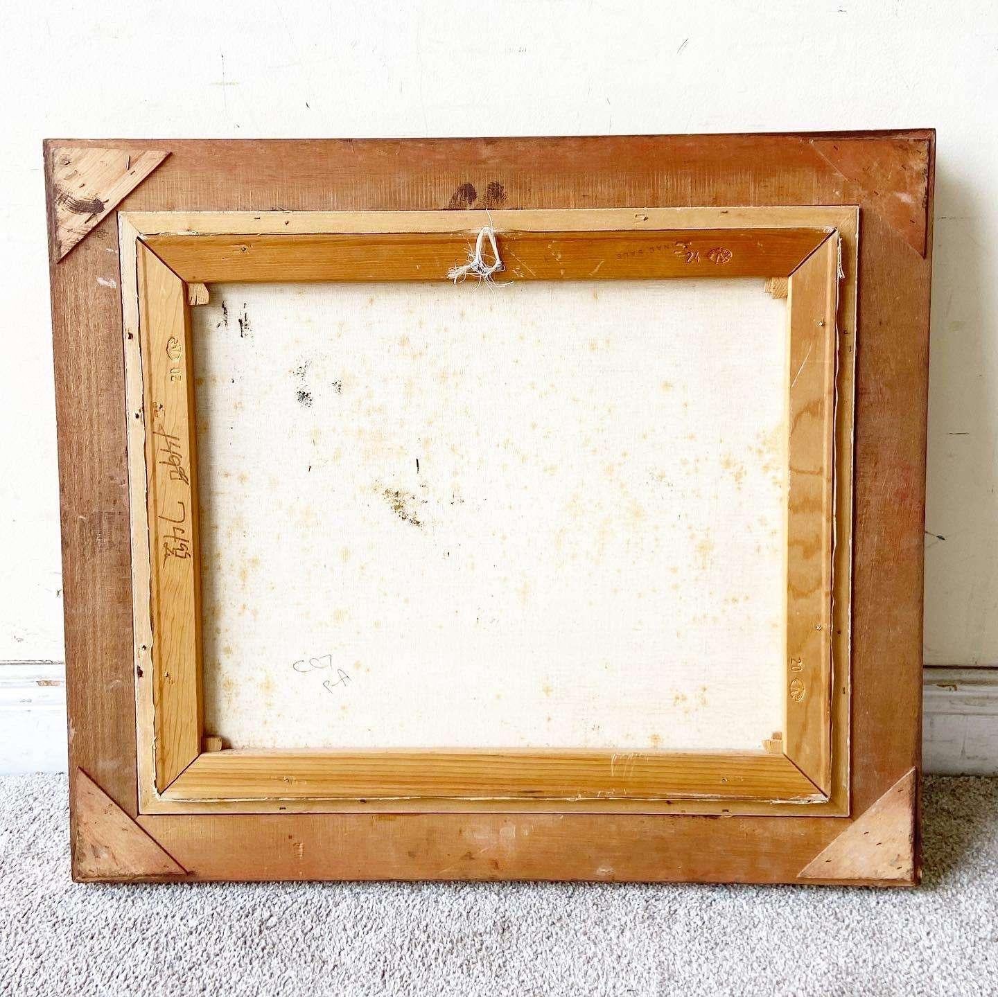 Canvas Vintage Framed Painting From Abuelita and Abuelito’s