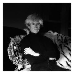 Vintage Framed Photograph of Andy Warhol