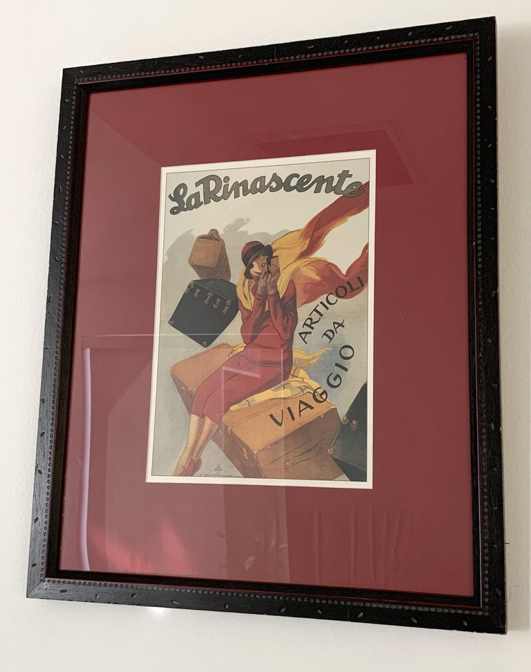 Vintage Framed Poster at 1stDibs