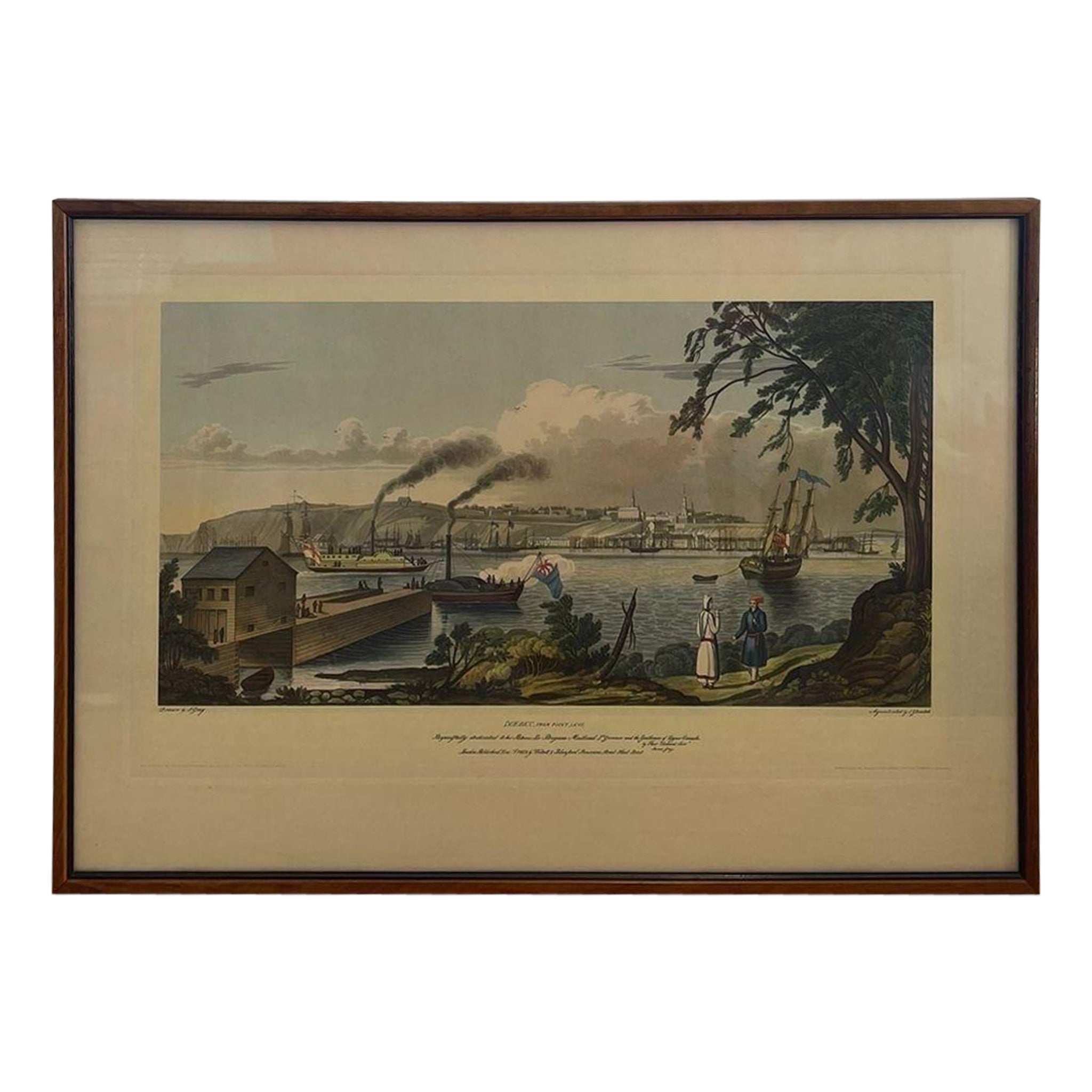 Gerahmter Scenic-Druck von Quebec From Point von J Gray, Vintage
