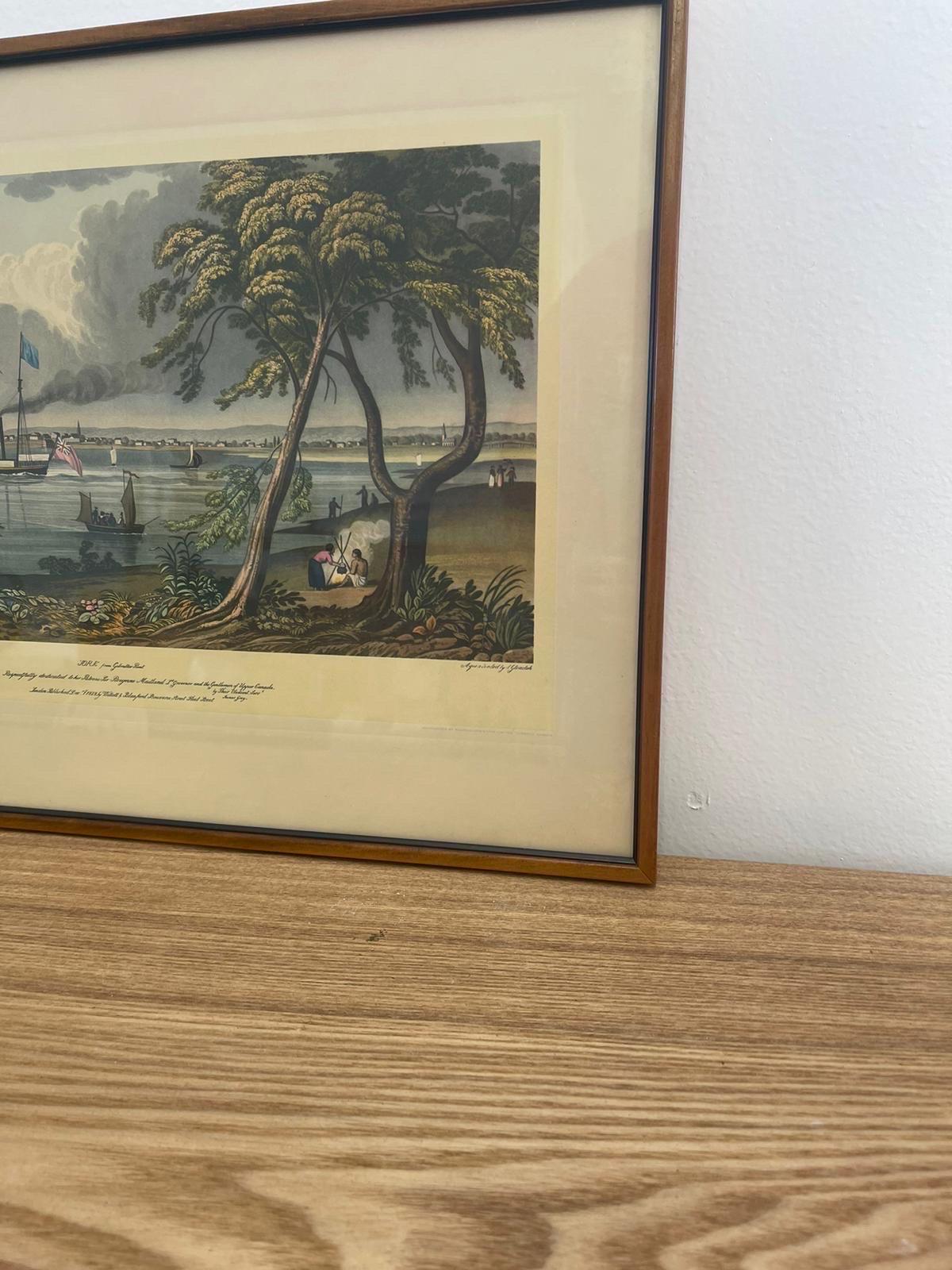 Vintage Framed Scenic Print of York From Gibraltar Point by J Gray For Sale 1