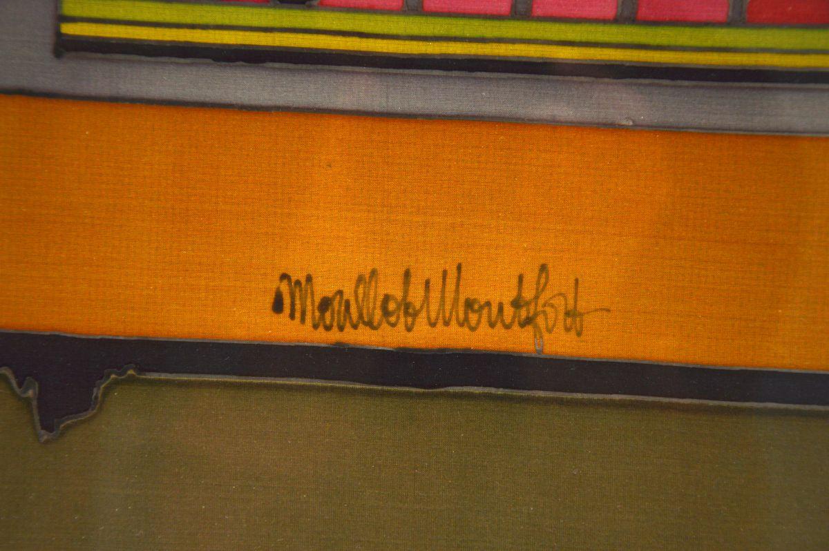 Vintage Gerahmter Siebdruck (Messing) im Angebot