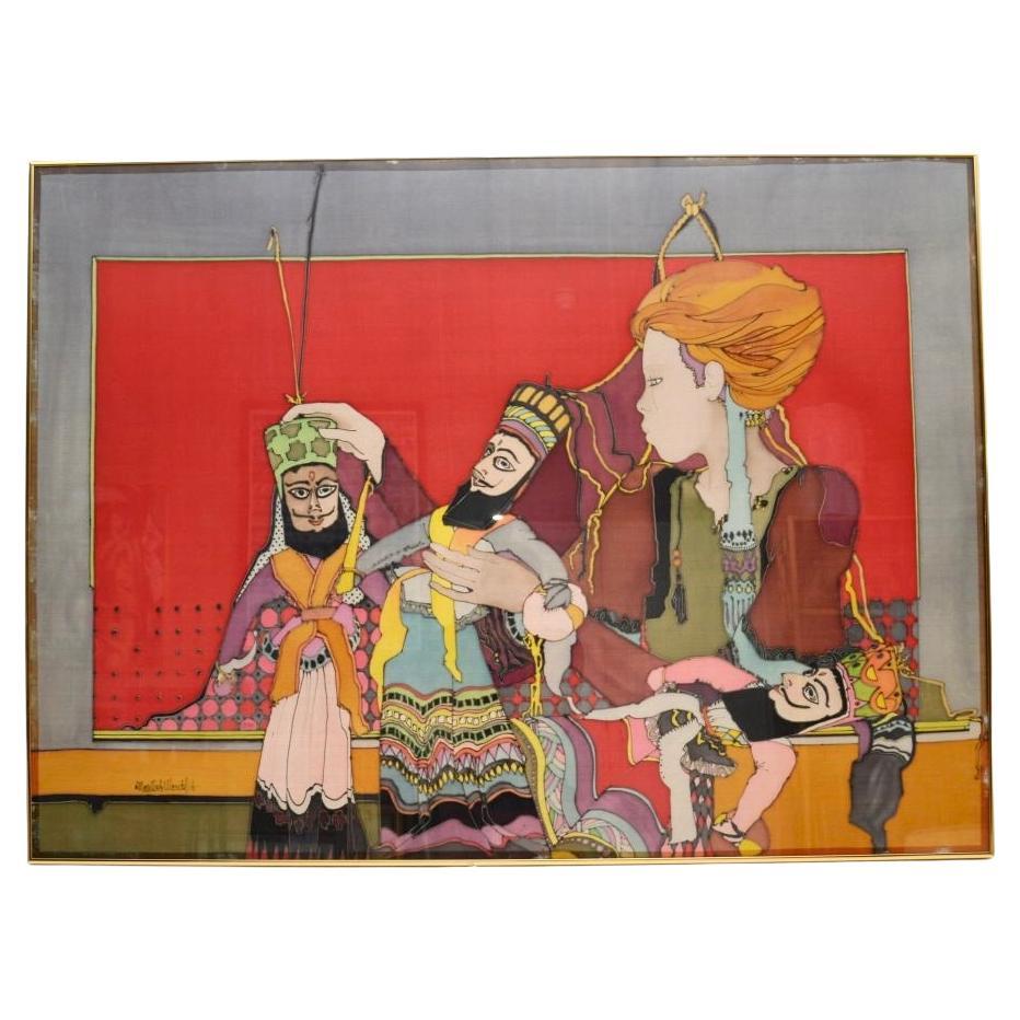 Vintage Framed Silkscreen Print