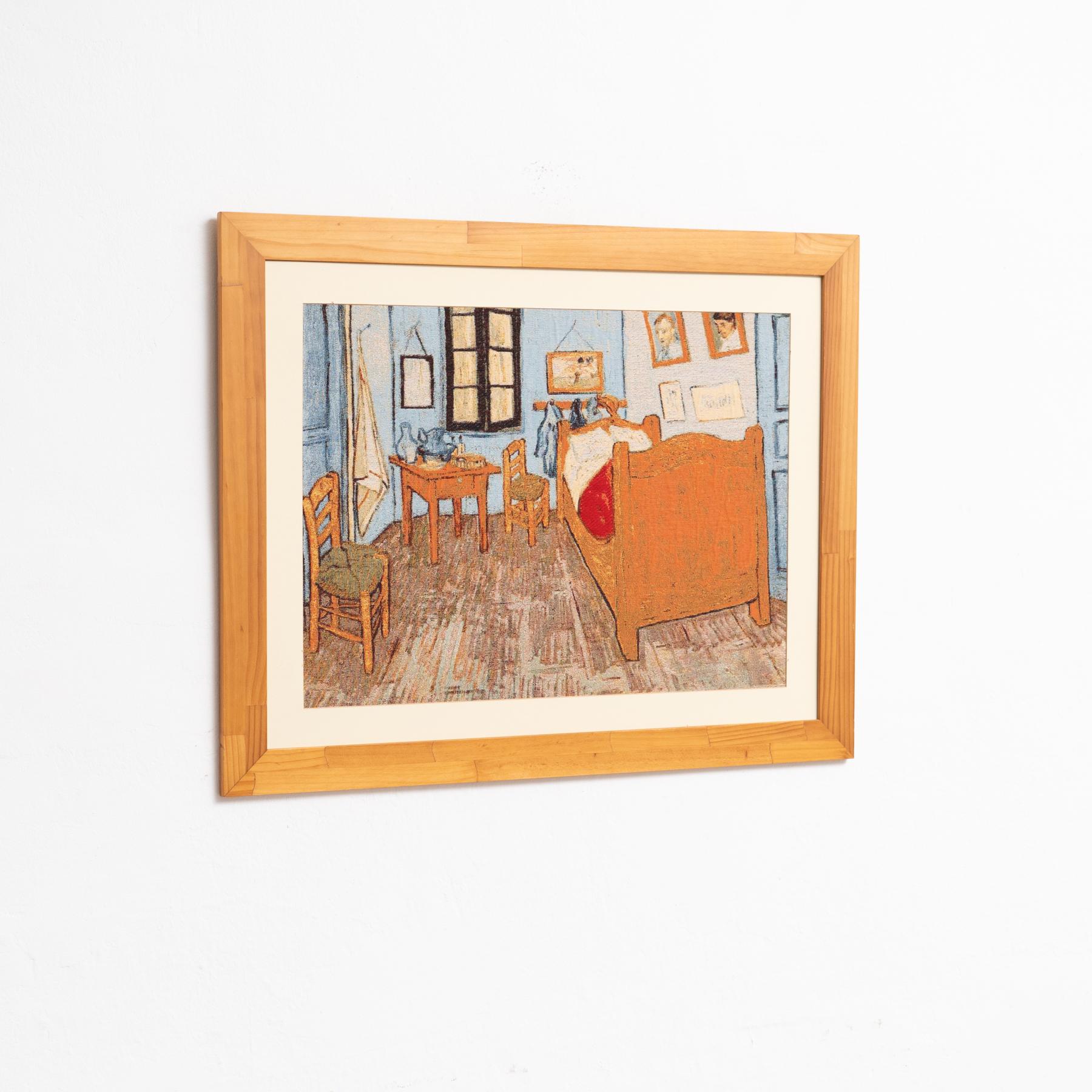 Francese Arazzo vintage incorniciato di  