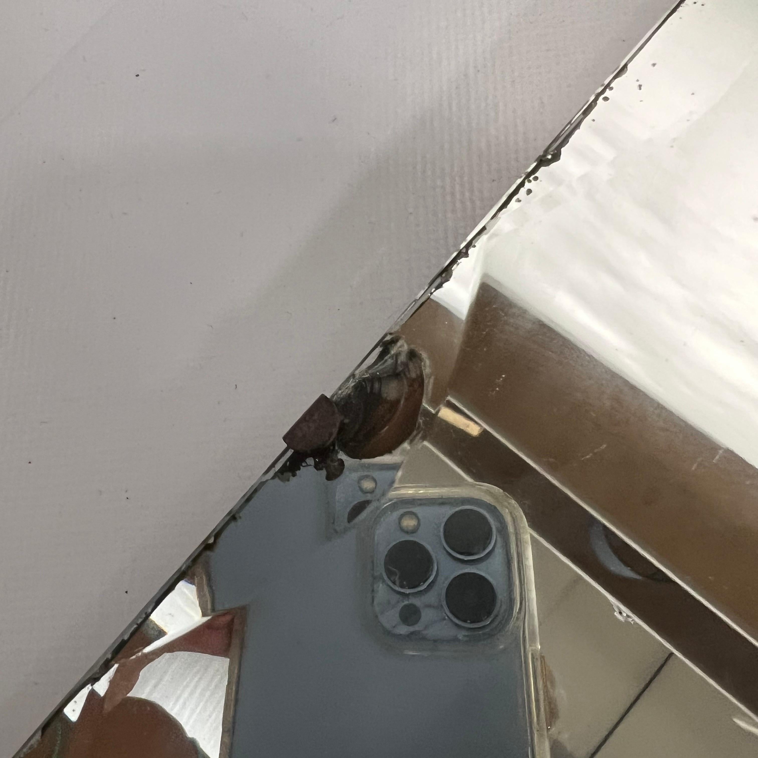 Vieux miroir festonné sans cadre en vente 4