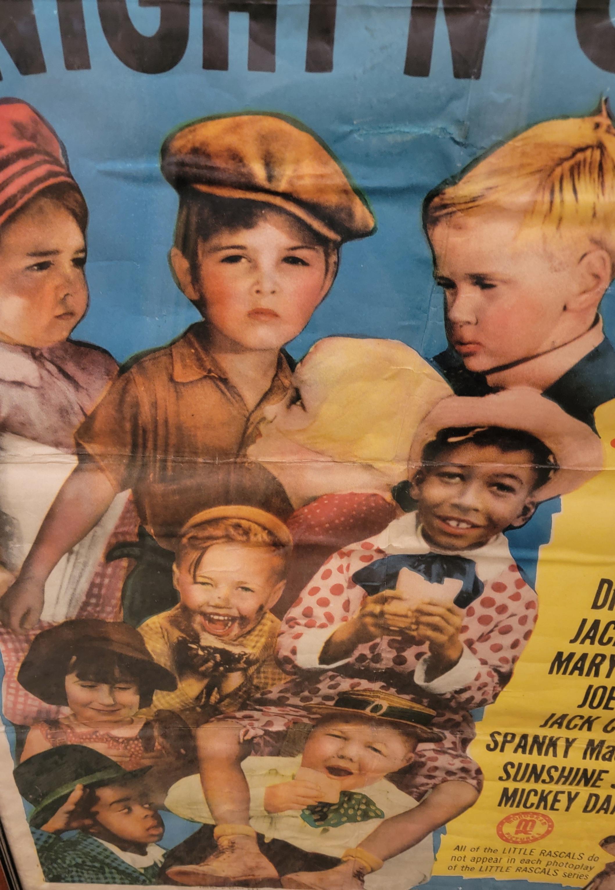 Vintage Frames Original Little Rascals Movie Poster For Sale at 1stDibs