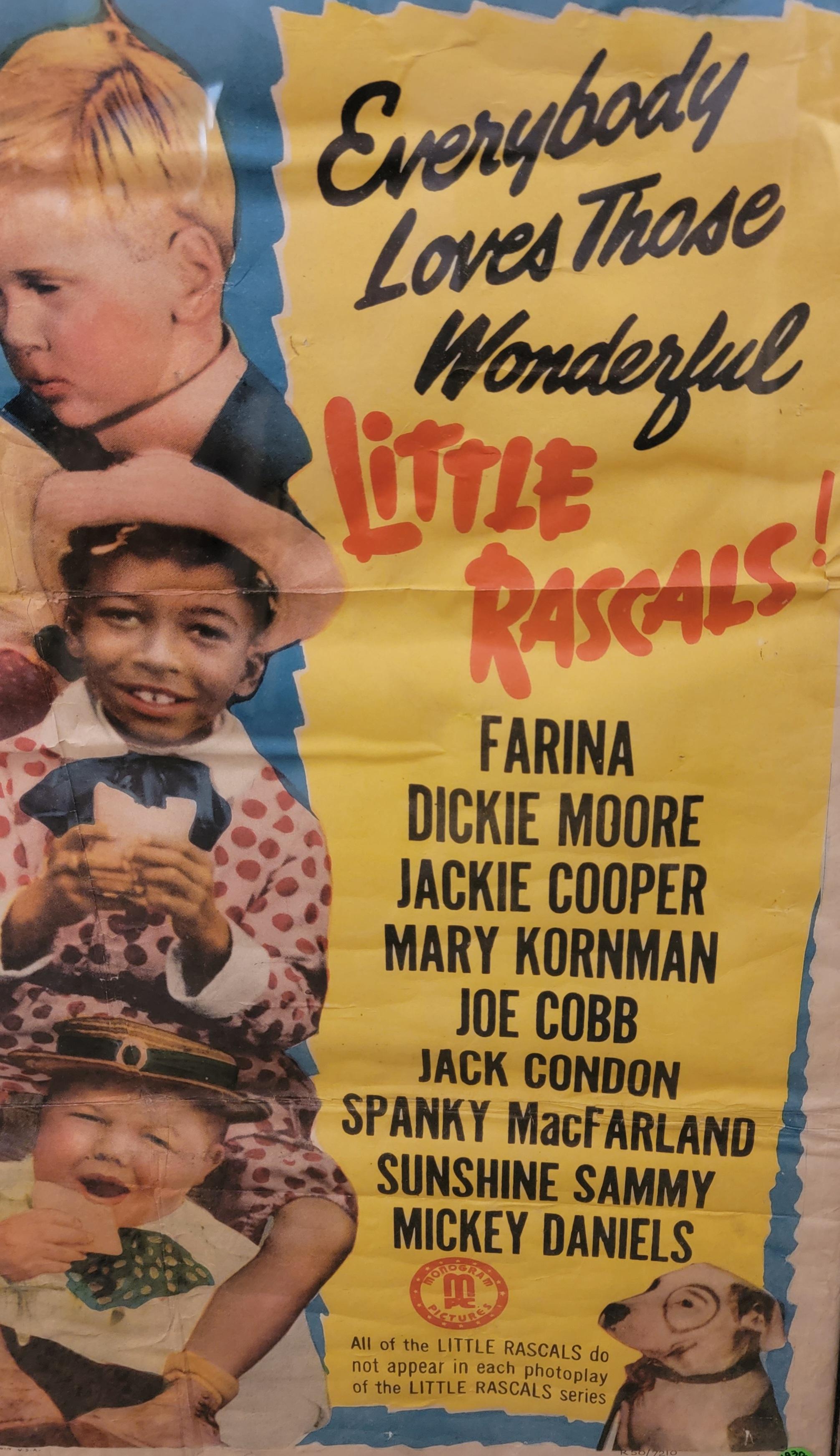 Lottle Rascal Frame Vintage Frames Original Little Rascals Movie Poster For Sale at 1stDibs