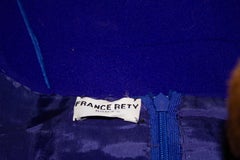 Vintage Frances Retry Roma Purple Crepe Dress