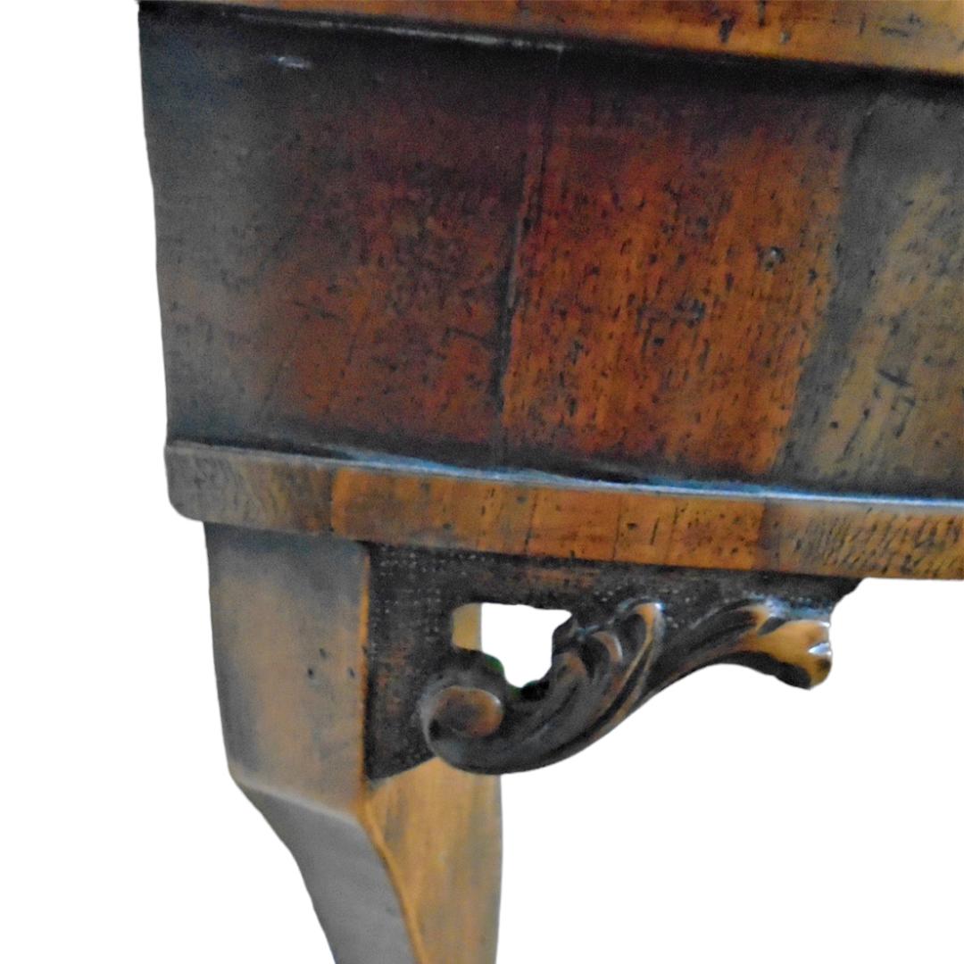 Inlay Vintage Francesca Molon Inlaid Demi-lune Table For Sale