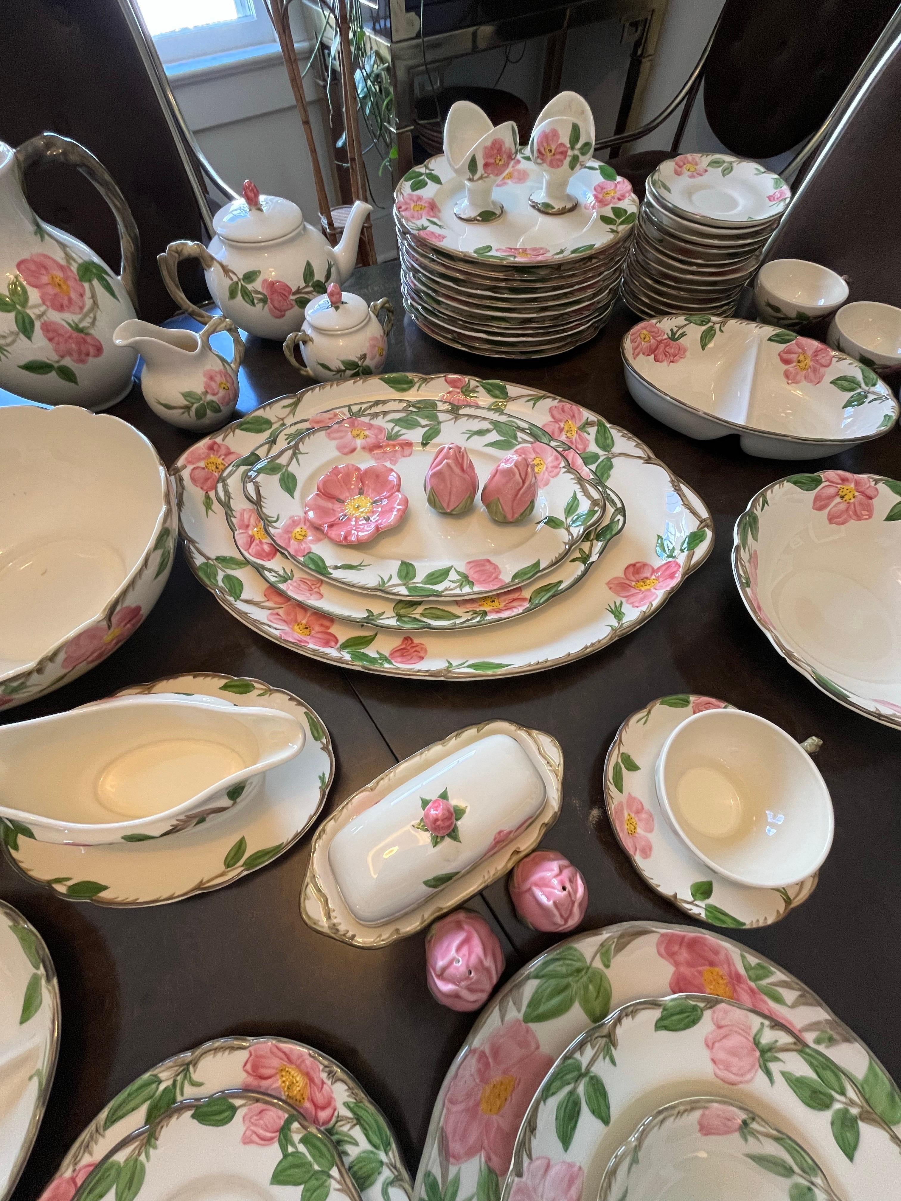 Classic Franciscan Ware Desert Rose China just in time for Easter and Spring. Large collection on 108 pieces to include:
12 Dinner Plate 10.5