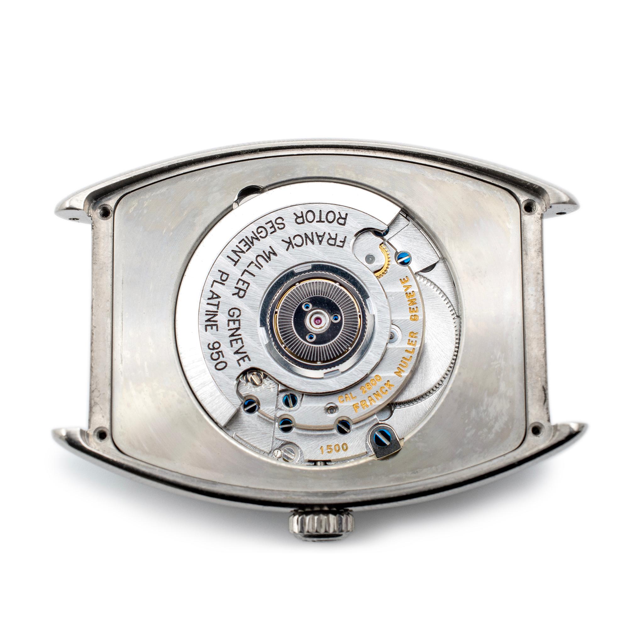 Vintage Franck Muller Curvex 6850 SC 34MM 18K White Gold Watch 1