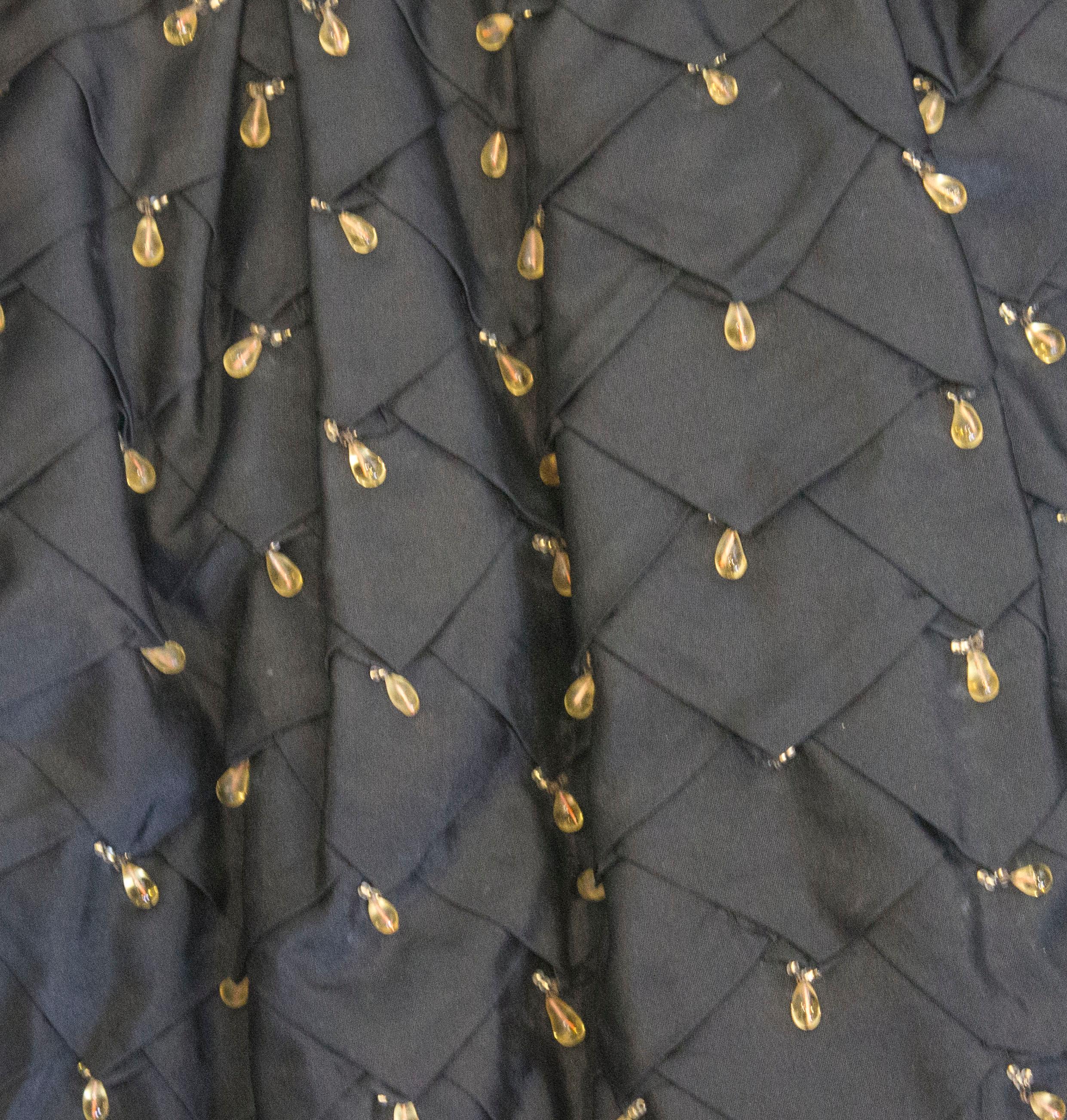 Vintage Franco Bertoli Silk Skirt with Decoration For Sale 4