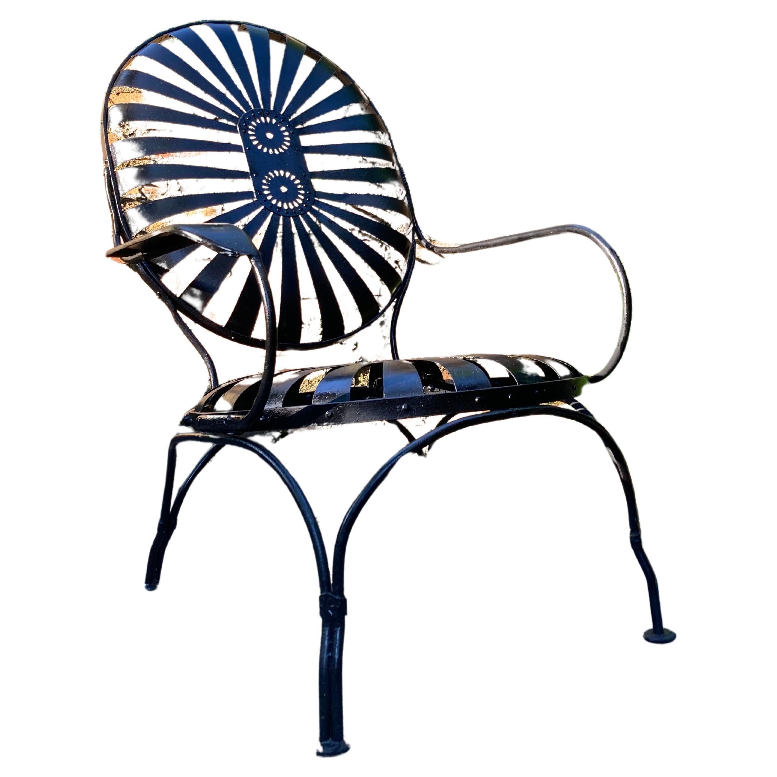 Vintage Francois Carre Garden Lounge Chair For Sale