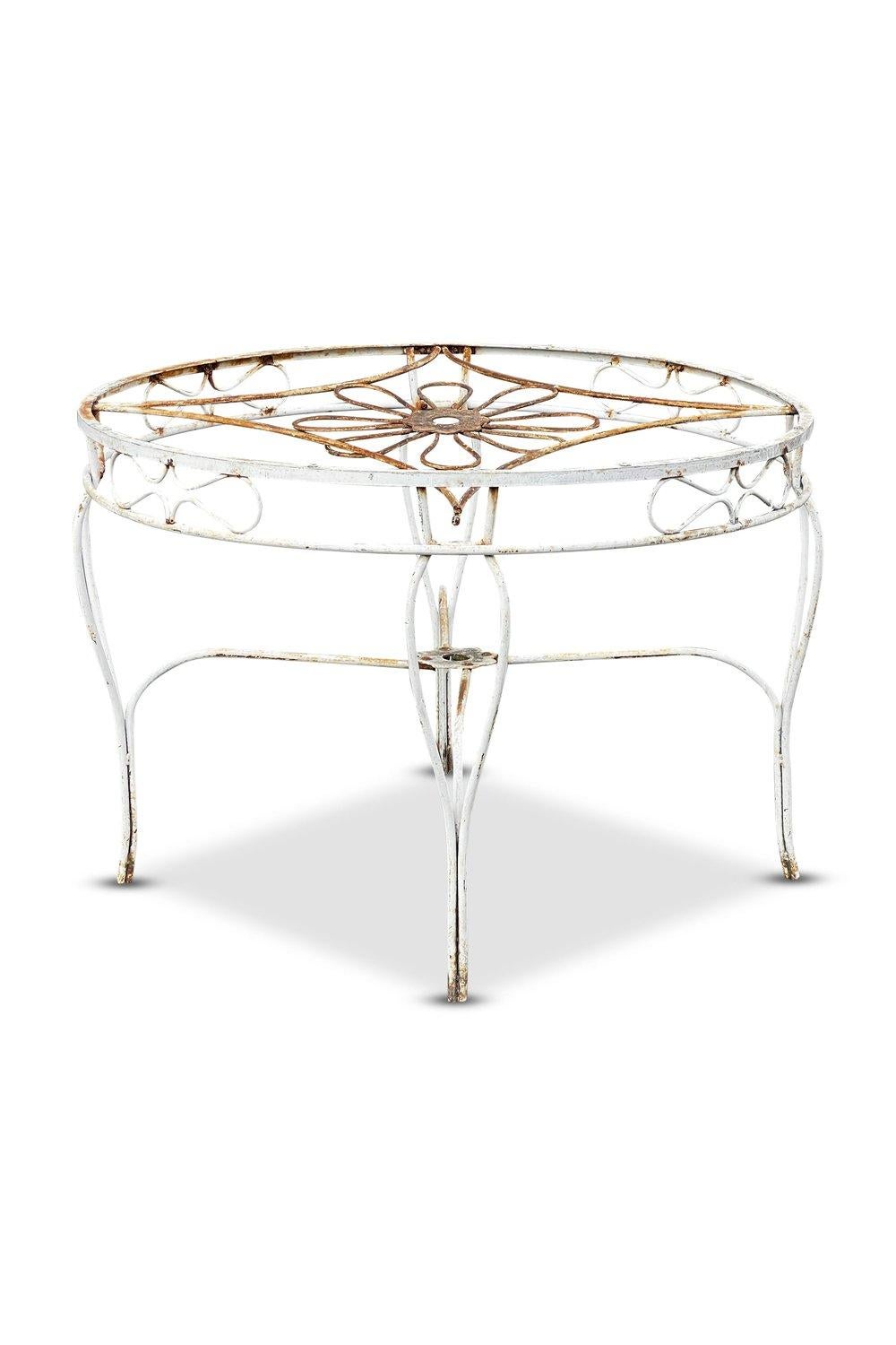 Mid-Century Modern Ensemble table et chaises de jardin vintage Francois Carre en vente
