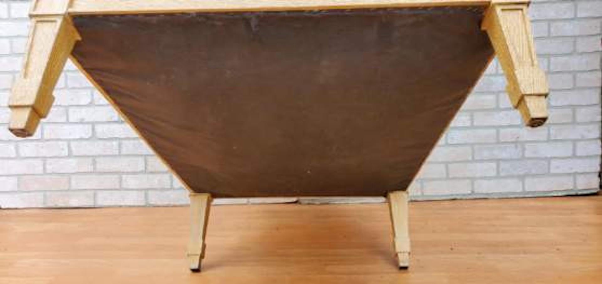 Silla Vintage Frank Emilio by Mattaliano Style Lounge Chair Recién Tapizada en venta 1