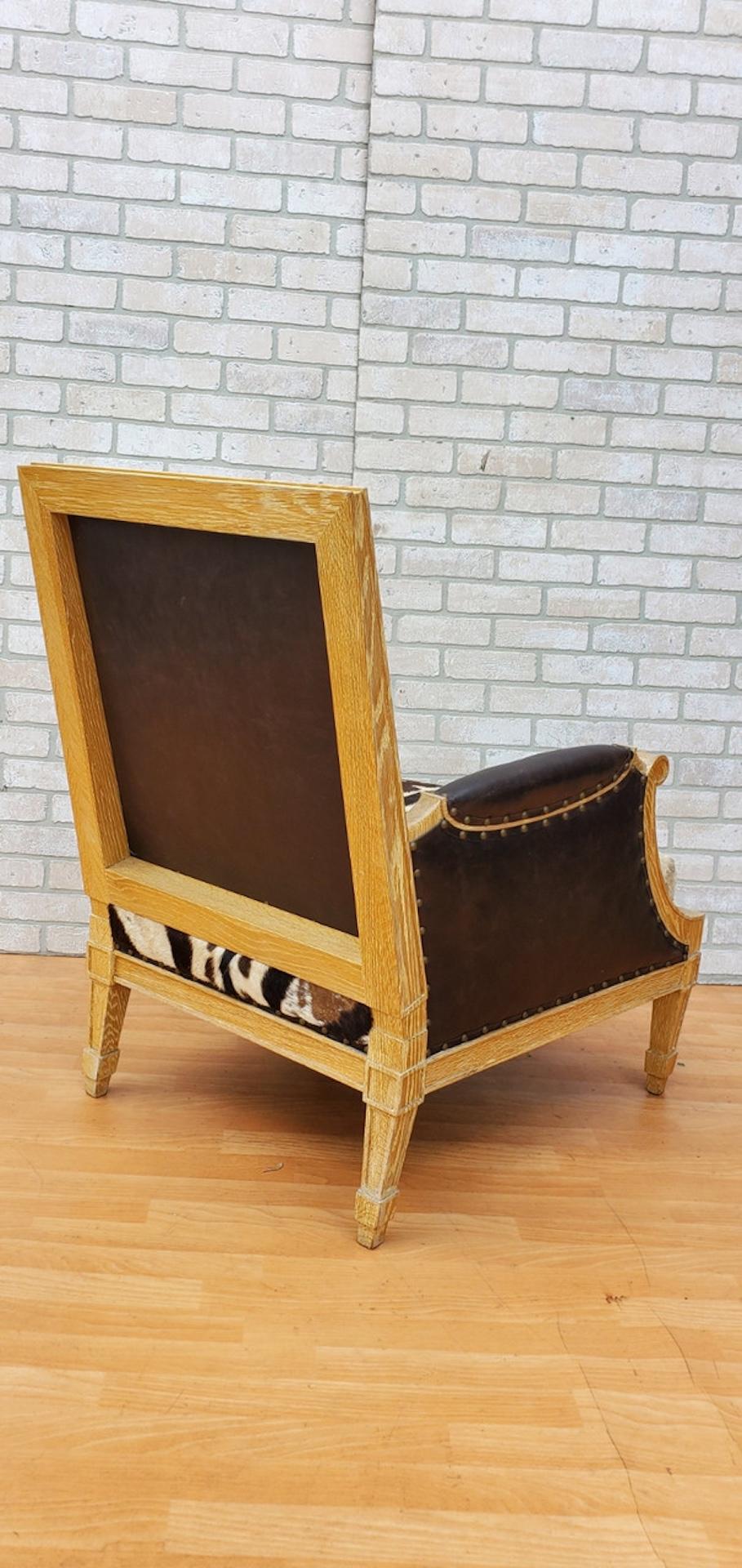 Silla Vintage Frank Emilio by Mattaliano Style Lounge Chair Recién Tapizada en venta 2