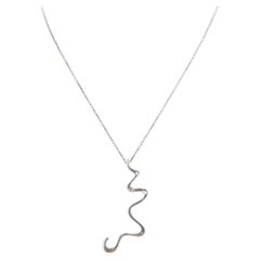 Vintage Frank Gehry Tiffany & Co. Sterling Silver Equus Pendant Necklace