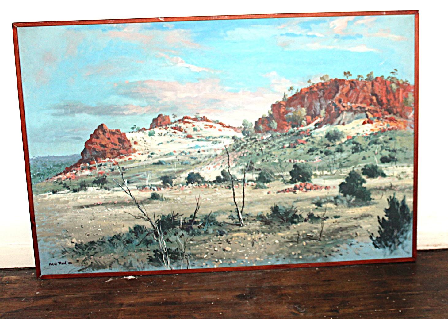 Australisches Vintage-Outback-Gemälde von Frank Pash im Angebot 3