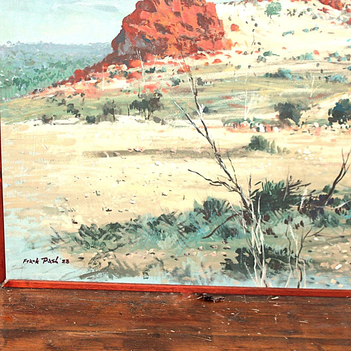 Australisches Vintage-Outback-Gemälde von Frank Pash (Handbemalt) im Angebot
