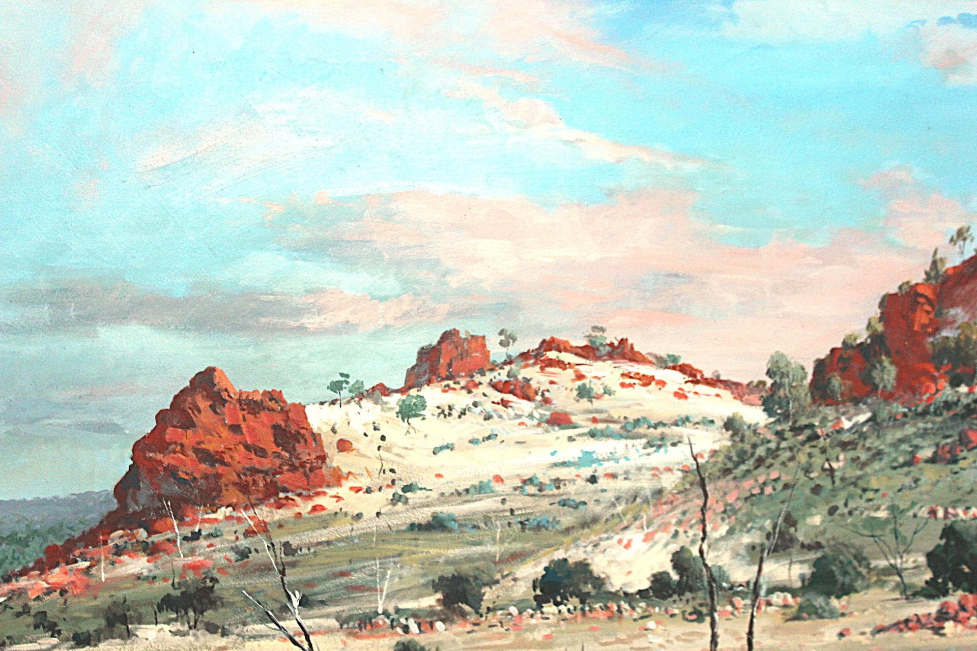 Australisches Vintage-Outback-Gemälde von Frank Pash (20. Jahrhundert) im Angebot