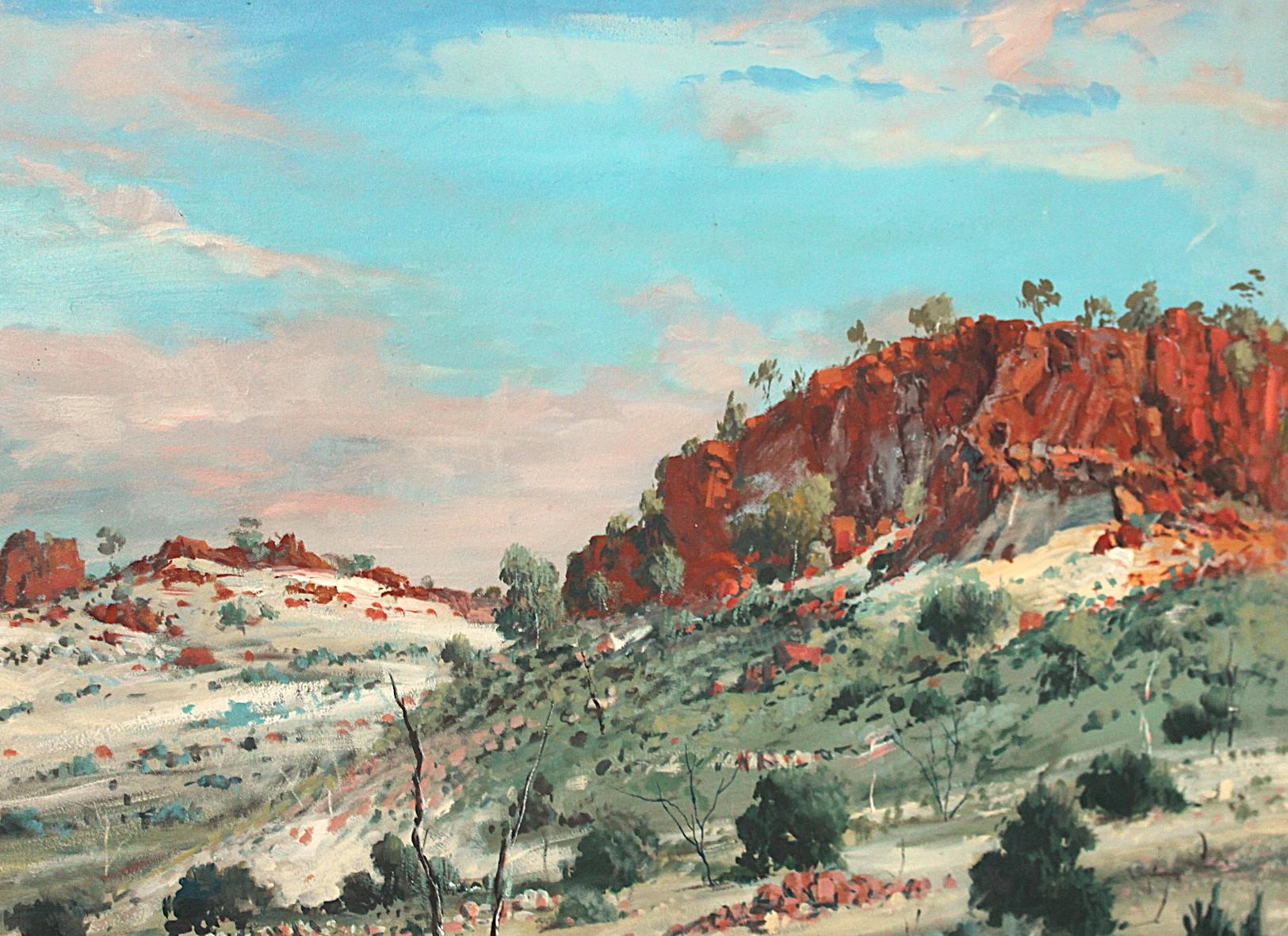 Australisches Vintage-Outback-Gemälde von Frank Pash (Leinwand) im Angebot