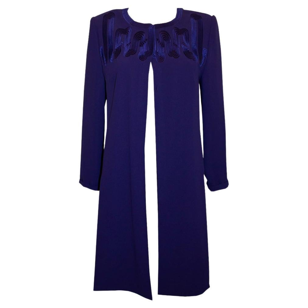 Vintage Frank Usher /Harrods Purple Coat Dress